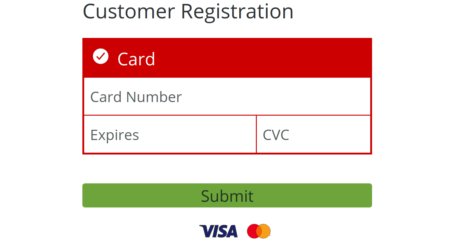 Customer Registration